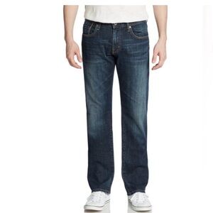 AG Geffen Slouchy Slim Leg Dark Blue Jeans